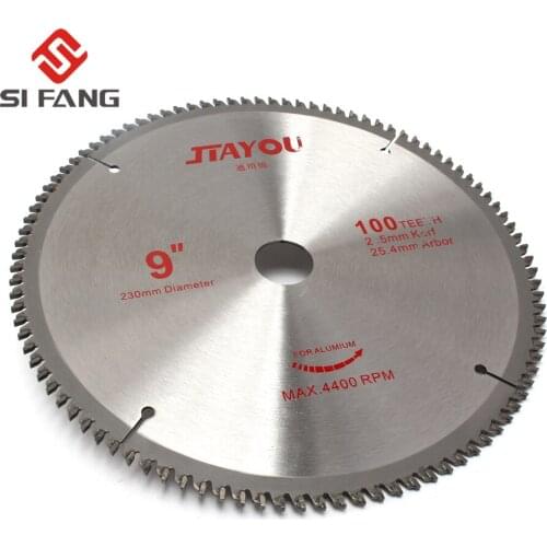 9" 100 Teeth Carbide Tipped Cutting Tool Wood Circular Saw Blade Used For Multi-function Power Tool Circular Saw Blade Arbor 1"