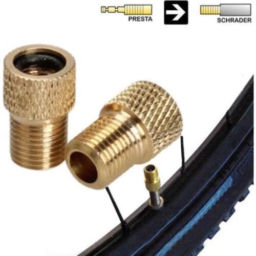 Bicycle Valve Adapter Bike Air Pump Converter Presta to Schrader MTB Road Bike Tire Gas Valve Adaptor Tube Pump Repair Tools