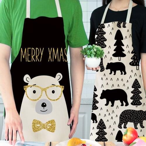 Bear pattern baking accessories kitchen accessories cooking accessories Apron for kitchen Kitchen apron master apron