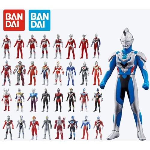 Bandai Anime Ultraman Zett Doll Flexible Glue Series Tiga Dyna Delta Rise Claw Action Figure Model Childrens Christmas Gifts Toy