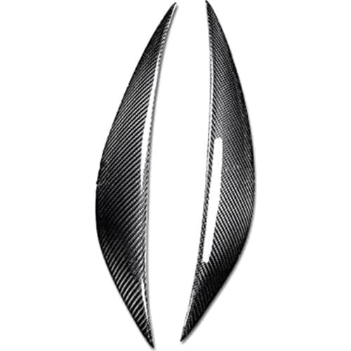 Car Carbon Fiber Headlight Eyebrows Eyelids Trim Strip for Mercedes Benz C Cl W204 C180 C200 C260 C300 C350 2008-2011
