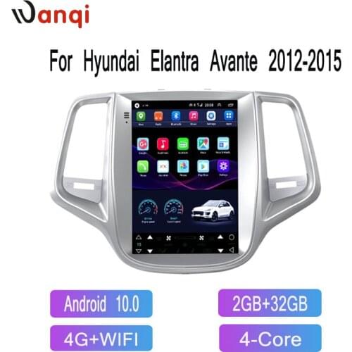 Tesla Style Android10 Car Multimedia Player Head Unit for Hyundai Elantra Avante 2012-2015 Car Navi Vertical Radio Audio Stereo
