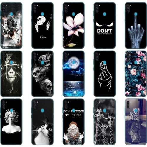 For Samsung M11 Case 6.4" Silicon Soft TPU Back Phone Case Cover For Samsung Galaxy M11 M 11 SM-M115FMBNSER m115 Protective Bags