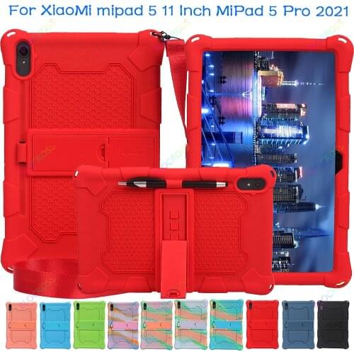 Shoulder strap case for XiaoMi mipad 5 11 inch MiPad 5 Pro 2021 Protective Cover Case For Mi Pad 5 pro 11 Funda KickStand Shell