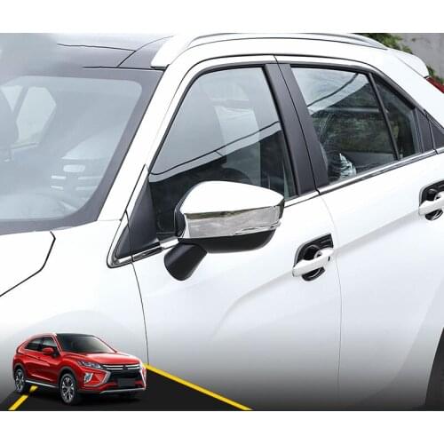 Rear view mirror cover modified shell anti-scratch protection decorative strip sequins For Mitsubishi ECLIPSE CROSS 2018 2019