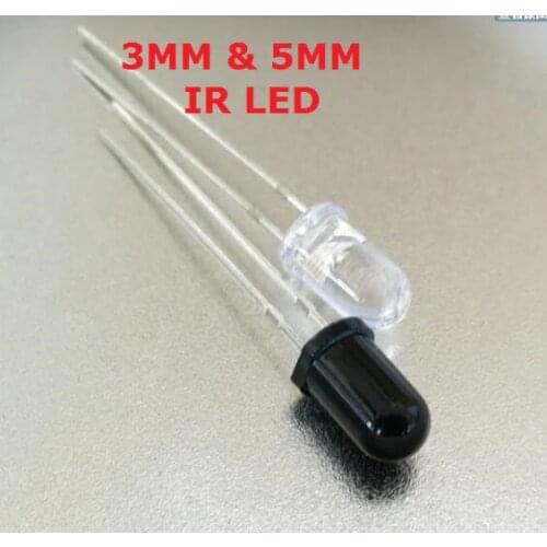 10pair 5mm IR LED Assorted Infrared Emitter And IR Receiver Diode 3mm IR Infrared LED Diodes LED Lamp IR LED Emitting Receiving