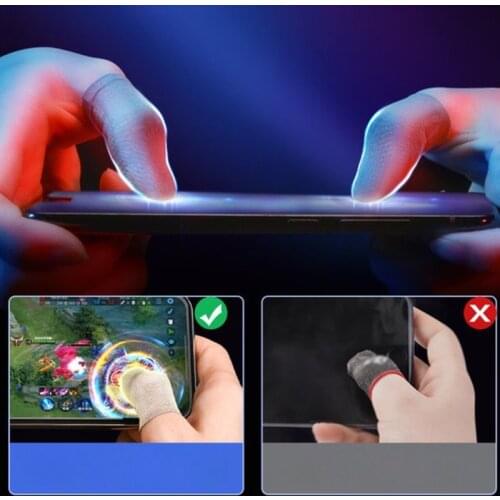 Gaming Finger Sleeves for Mobile Gaming, Smooth Operation, Anti-Sweat, Extremely Thin, Finger Sleeves for Mobile Phone