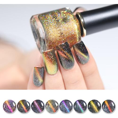 Chameleon Magnetic Nail Polish 6ml 3D Cat Eye Glitter Varnish Magnet Nail Art varnish Black Base Needed maquiagem