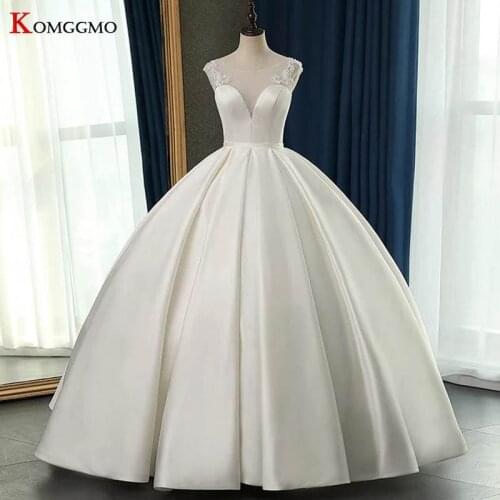 KOMGGMO Satin Wedding Dresses