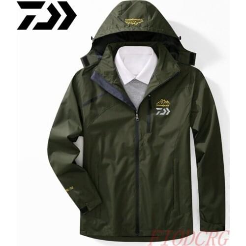 Daiwa Autumn Winter Outdoor Waterproof Fish Jackets Camping Hiking Jackets Hunting Climbing Wind Rain Fishing Windbreaker Coats