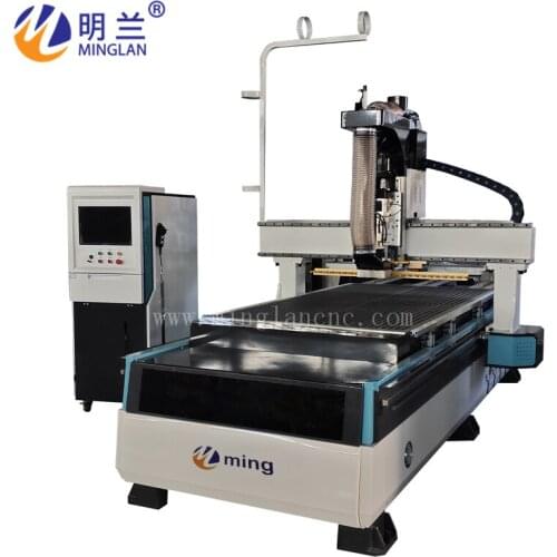 Customized furniture cnc engraving machine with 12/16 knife magazines