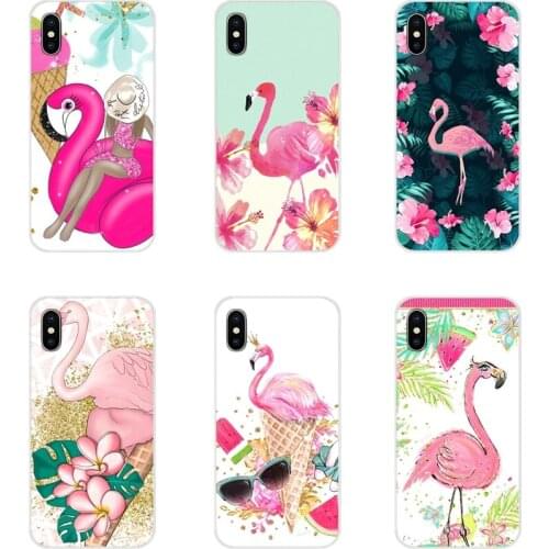 Cartoon cute pink flamingo luxury girl Cell Phone Covers For Samsung A10 A30 A40 A50 A60 A70 M30 Galaxy Note 2 3 4 5 8 9 10 PLUS