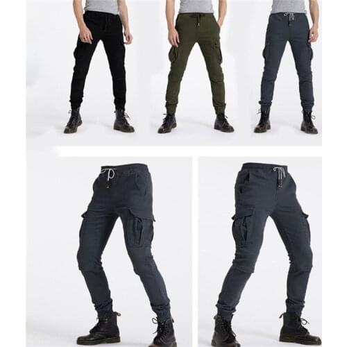 Men & Women Riders Equipment Tooling Casual Hidden Knee Pads Hip Gears STYLE Jeans Hockey Pants Off-road Motorcycle Riding Pants