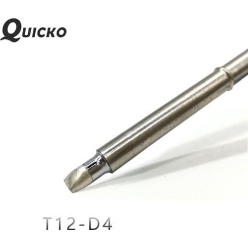 QUICKO T12-D4 Shape D series Welding iron tips soldering heads tools 70W for FX9501/907 T12 Handle OLED&LED station