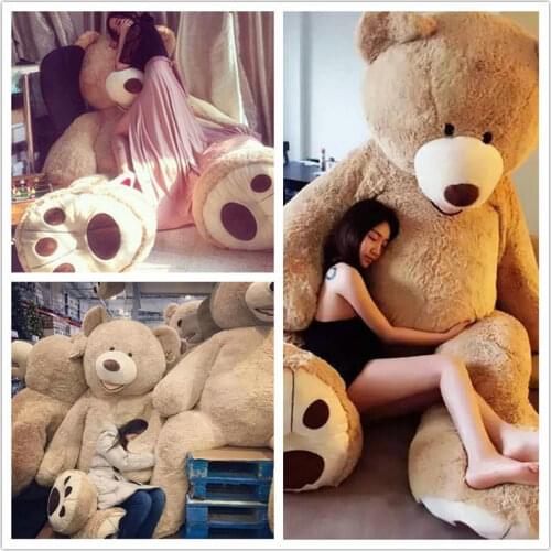 100-200cm 3.4m America Giant Teddy Bear Plush Toys Teddy Bear Skin Soft Toy Popular Birthday Valentines Gift For Girls Children