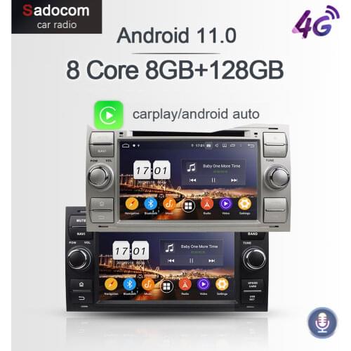 PX6 IPS 2 din Android 10.0 64G+4GB RAM 8Core Car DVD Player For Ford FOCUS Mondeo S-MAX C-MAX Galaxy Fusion autoradio car radio