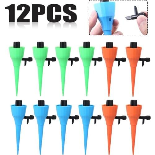 12Pcs Drip Irrigation System Automatic Watering Spikes For Plants Garden Watering For Plants Flower Indoor Household