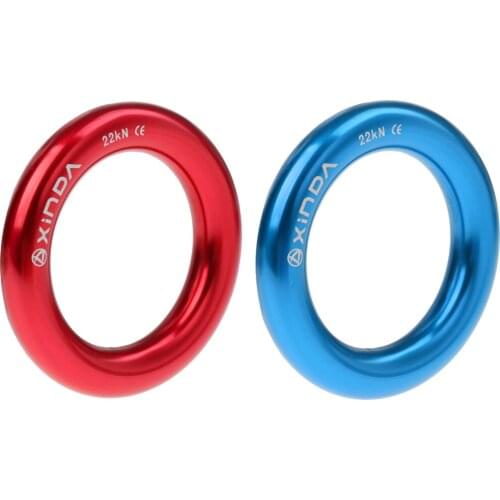 22KN/ 4800lbs Connector Ring Rappel Stations for Climbing Rescue Rappelling