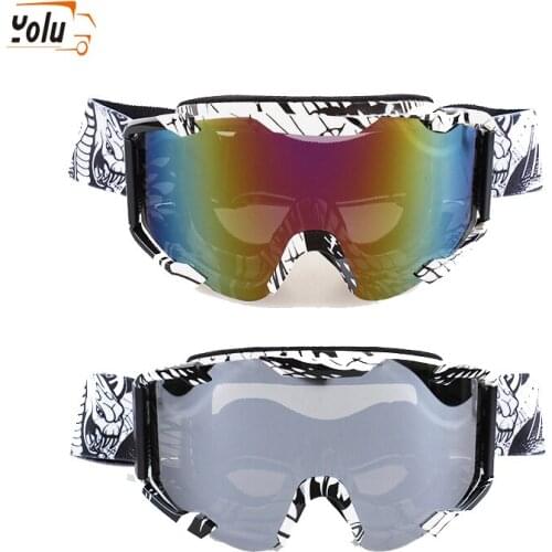 YOLU Motorcycle Dirt Bike Racing Goggles MX Off Road Glasses Motorbike Outdoor Sport Oculos Cycling Goggles Motocross Gafas