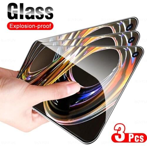 3Pcs HD Full Cover Protective Tempered Glass Film For Realme 8i Phone Screen Protector Glasses For Realmy Realme8i 6.59inch 2021