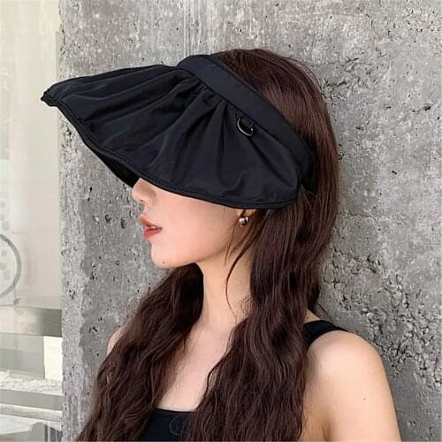 Women Fashion Breathable Topless Beach Adjustable Shell Cap Sun Hat