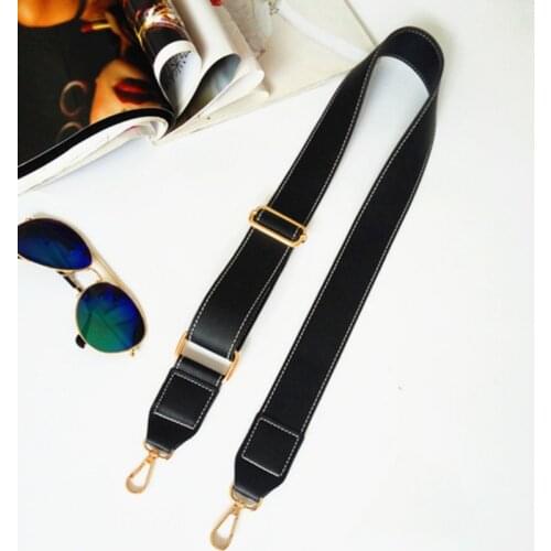 130cm Shoulder Bag Strap PU Leather Belt Adjustable Wide Strap Bag Accessories For Women Crossbody Handbag Replacement Red