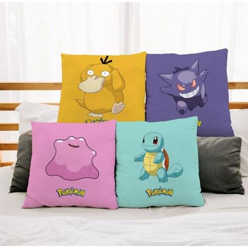 Pokemon Pillowcase Decorative Sofa Cushion Case Kawaii Cartoon Pikachu Figure Sofa Throw Pillows Cover Home Decor Party Supplies