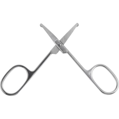 2pcs Eyebrow Steel Scissors Nose Waxing False Eyelashes Trim Tools