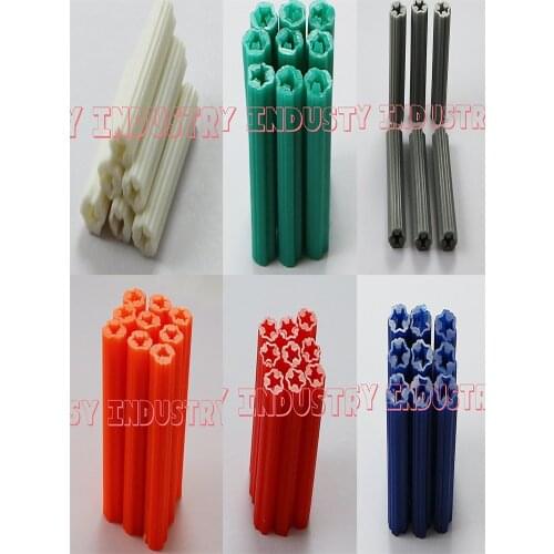 Freeshipping straight expand nail wall plug plastic anchor 5x25 5x38 6x25 6x38 6x50 7x25 7x38 7x50 8x25 8x38 8x50 10x38 10x50mm