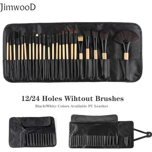 Jimwood Makeup Brushes Case Empty Portable Holder Organizer Pouch Pocket PU Cosmetic Brush Beauty Bag Makeup Tools Holder