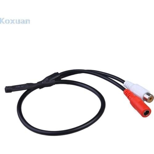 Sensitive Audio Pickup Mic Microphone Cable For CCTV Security Monitor DVR Camera
