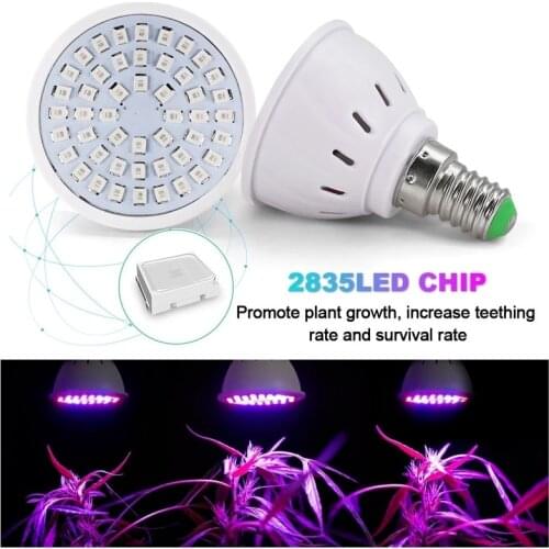 48/60/80 Led Phyto Hydroponic Growth Light E27 Led Grow Bulb Full Lamp Plant E14 Flower Seedling Greenhouse Grow Ligh