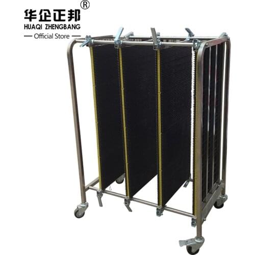 ESD Stainless Steel Trolley / ESD Turnover Cart / Antistatic PCB Plates Storage Trolley ZB-900J