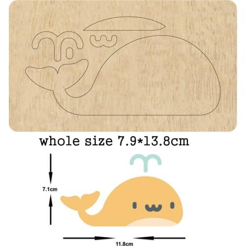 Whale handmade Wooden die Scrapbooking Cutting Dies Suitable for common die cutting machines on the market
