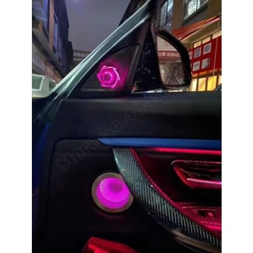 For BMW 3 Series GT F34 Car Ambient Light Speaker Cover Front Door Tweeter Lamp