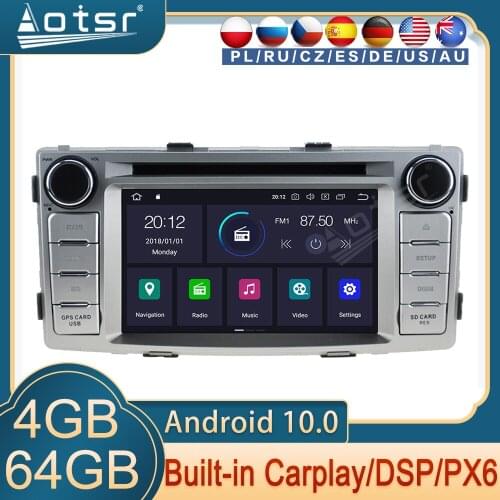 PX6 Multimedia DVD Player For Toyota Hilux 2012 2013 2014 2015 Android Radio Car GPS Navigation Carplay Stereo Audio Head Unit