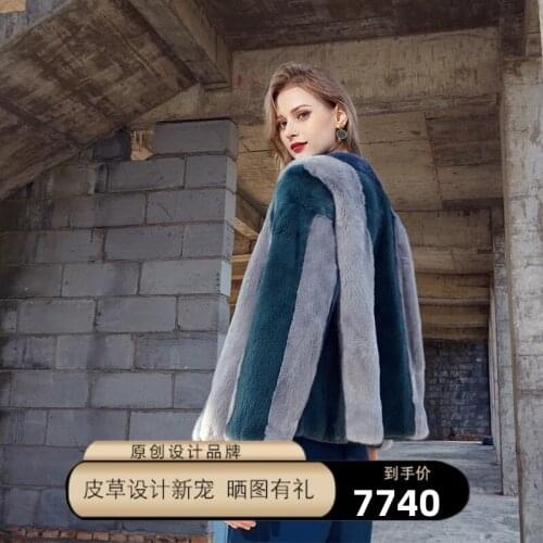 Besfunny fur 2020 new bump color mink fur mink coat female whole paragraphs short contracted young