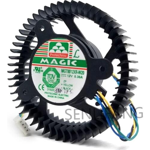 New for MGT8012XR-W20 12V 0.36A 4 wires 4 pins vga fan graphics card cooler