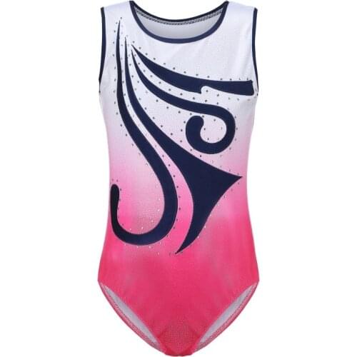 5-14 Years Girls Sleeveless Gymnastics Leotard One-Piece Child Kids Ballet Dance Wear Children Training Dancewear Dance Clothes