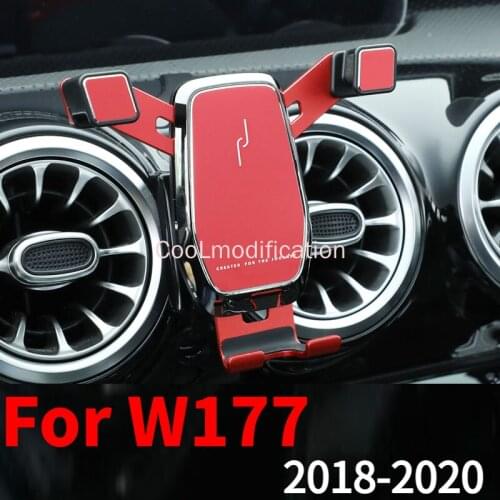 Car phone stand for Mercedes W177 V117 35 AMG A200 220 A250 air vent Mobile phone stand Interior accessories Mobile phone holder