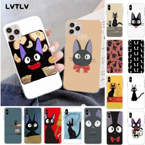 LVTLV Kikis Delivery Service cat DIY Luxury Phone Case for iPhone 11 pro XS MAX 8 7 6 6S Plus X 5S SE 2020 XR fundas