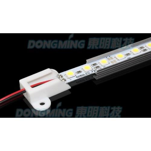 With aluminum profile U Shell 5050 SMD 36 LED luces Strip light 50cm Cool/Warm White 12V jewelry showcase lighting 20pcs/Lot