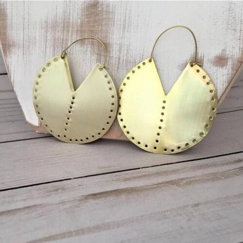 Stainless steel earrings, tribal earrings, large hoop earrings, ethnic earrings, boho earrings, African earrings