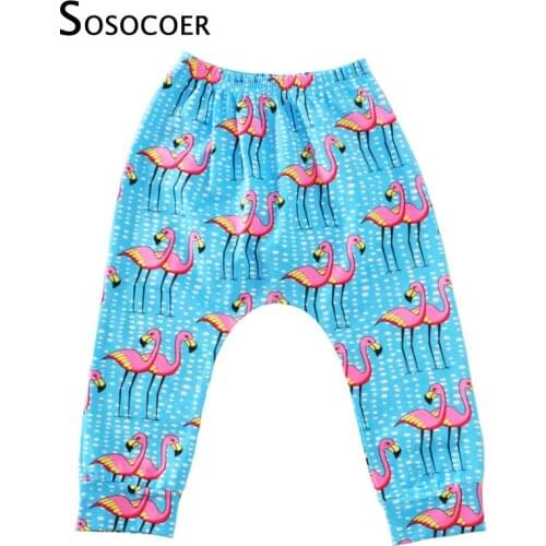 SOSOCOER Baby Harem Pants 2018 Fashion Cartoon Animal Boy Girl Trousers Panda Dog Fox Dolphin Tiger Penguin Kids Clothes Outfits
