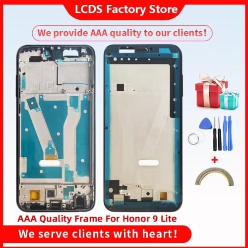AAA Quality Middle Frame For HONOR 9 Lite Middle Metal Frame Housing Cover For HONOR 9 Lite Middle Frame+Volume/Power Buttons