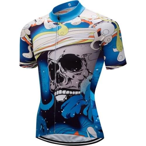 CUSROO Summer Men Discovery Retro Classic Cycling Jersey Short Sleeve Breathable Quick Dry Bike Clothing Bike Mtb Maillot