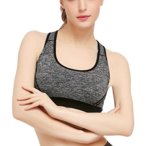 Women Yoga Sport Top Padded Fitness Running Gym Jogging Comfortable Soft Sports Bra Tank Underwear Weight Loss Workout Bras