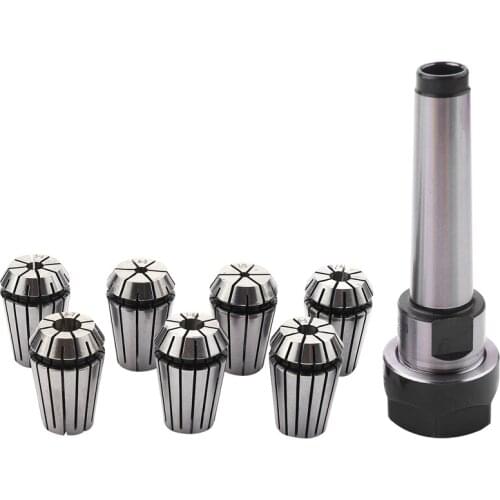 1set MT2 ER20 M10 MTB2 Collet Chuck Morse#2 Taper ToolHolder+7pcs spring collet CNC Milling Extension Rod