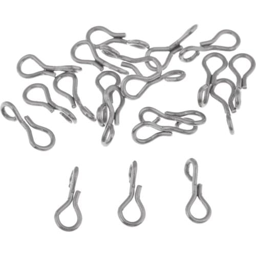 20 Pieces Fly Tying Material Fish Skull Articulated Shanks Fish Spine Durable to Use DIY Fishing Tools