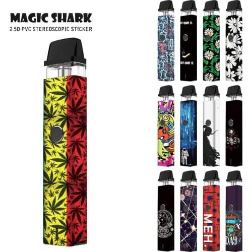 2021 New Fashion Leaf Anime Flower 3M Wrap Film Skin Sticker Case for Vaporesso Xros II Xros 2